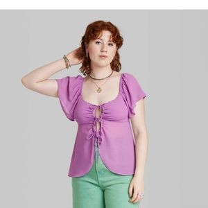 Wild Fable fly away top sz XL